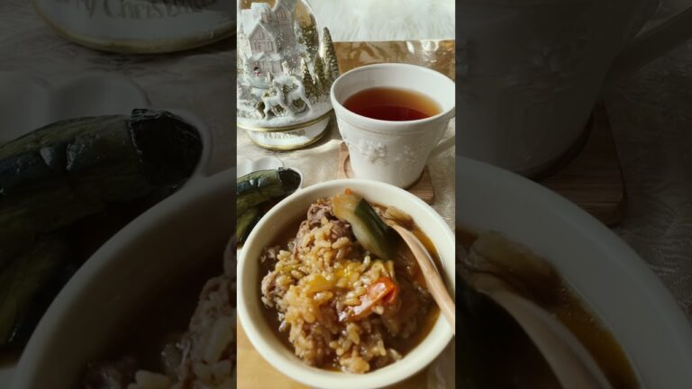 昨夜の残りすき焼きおじや＃shorts