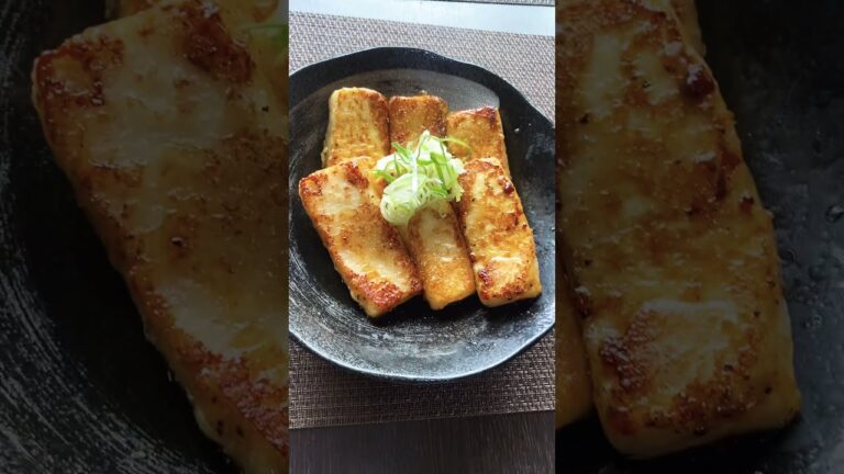 ヘルシー❗【】ガリバタ豆腐ステーキ】#Shorts #ひめりんごcooking