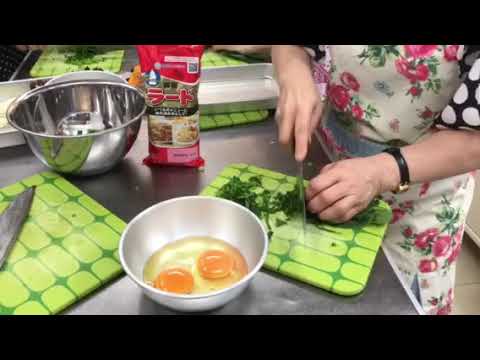 ほうれん草で卵のチャーハンの作り方（DoCook銀座料理教室）