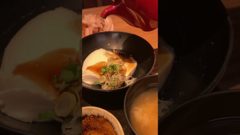 【ぼっち飯】飲み会後の胃に優しい豆腐料理で昼休憩【名古屋/栄・豆家本店】#shorts #グルメ #名古屋 #ランチ #アラサー #ぼっち #休肝日 #飲み会 #居酒屋