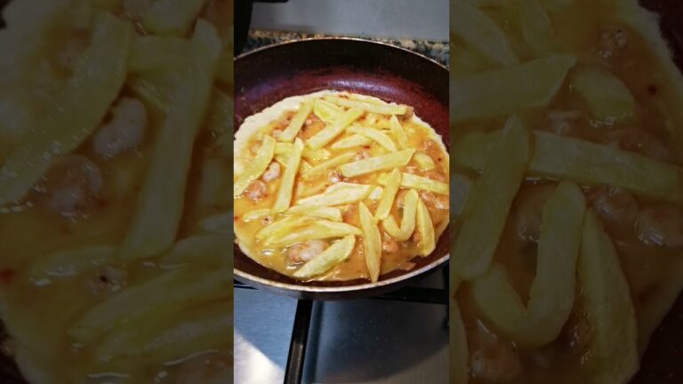Tortilla aux crevettes #tortilla #gambas #potato