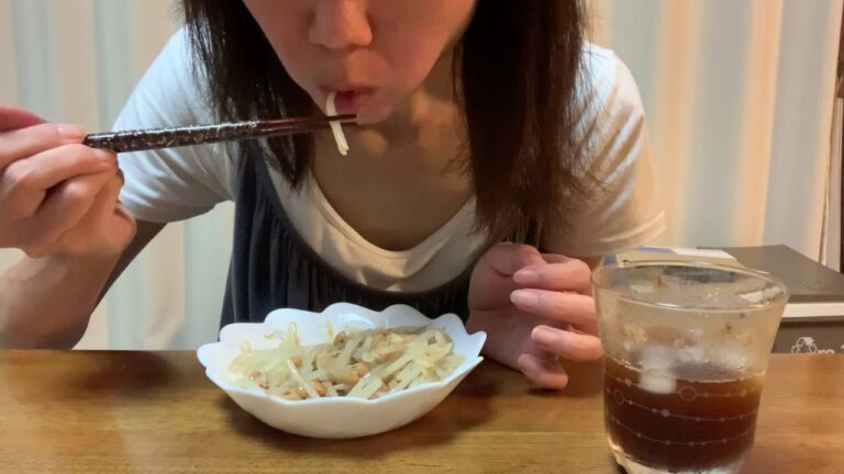 【食べるだけ】もやし納豆食べるだけ　Just eat bean sprouts natto