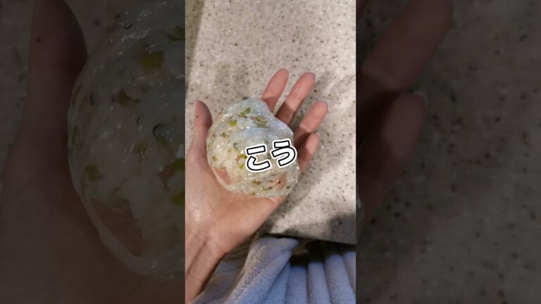 四郎のおにぎりの握り方('∇')【おうちごはんvlog】#shorts