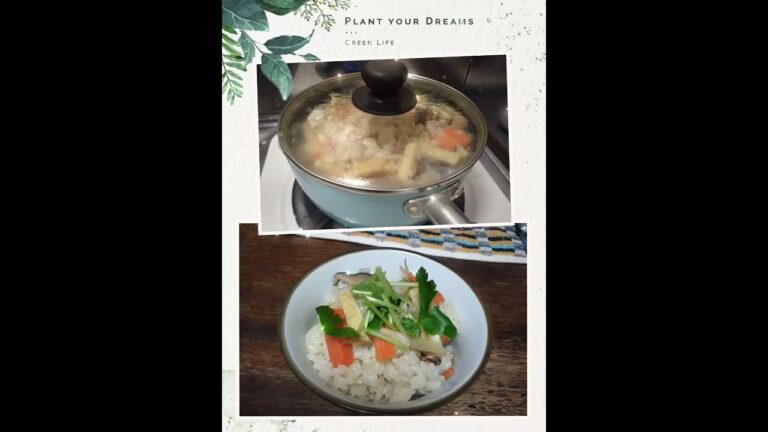 @ヒガシマルうどんスープで炊き込みごはん