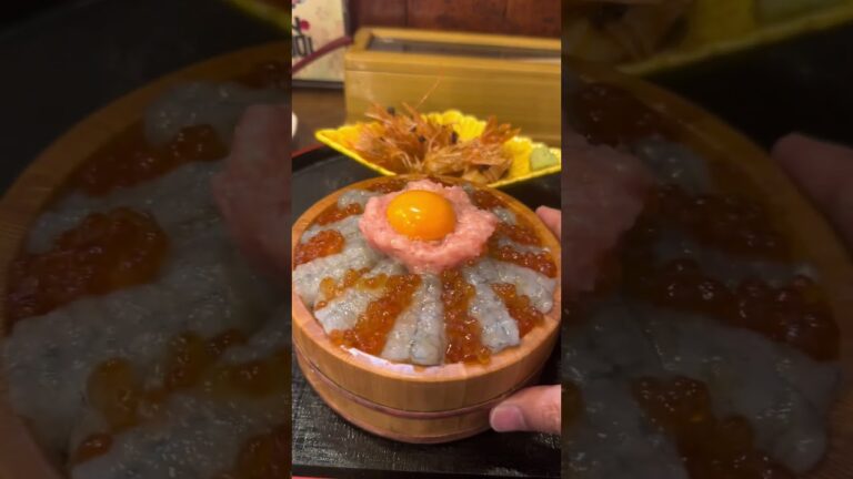 海老好き集合！新メニュー天使の海老丼🦐　味福 #food #名古屋グルメ #海老丼　#shorts