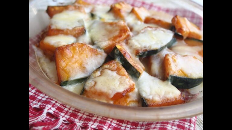 かぼちゃの甘辛ガーリックチーズ焼き