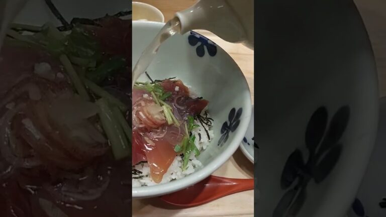 【絶品だし茶漬け】今日の晩御飯！エキマルシェ新大阪だし茶漬けえんでマグロのだし茶漬け！！