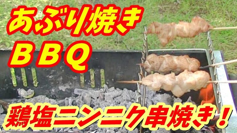 とり塩ニンニク串焼き！【バーベキューしゅうぞう#13】BBQ13