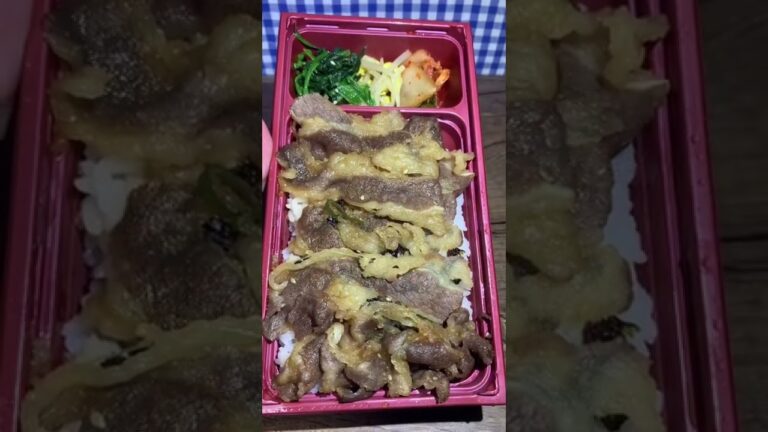 【安楽亭】ユッケジャンスープ付き 焼肉弁当食べてみた