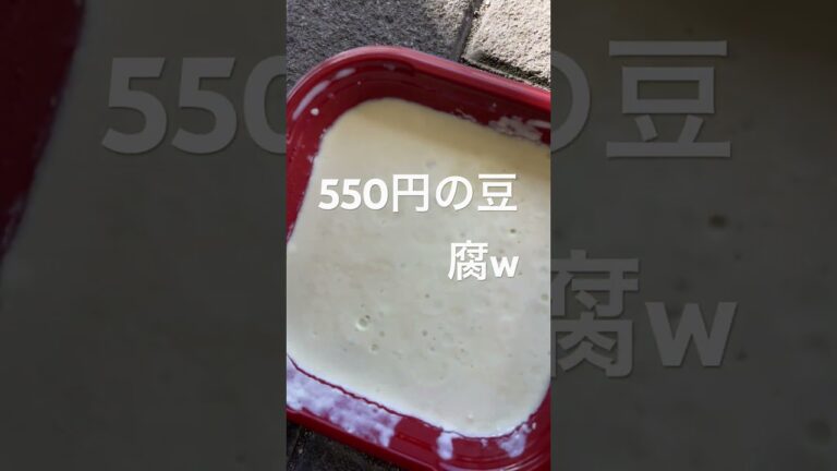 550円の寄せ豆腐です！ホームレス力