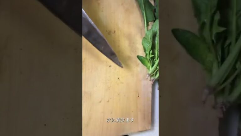 【料理の基本】ほうれん草の洗い方 #家庭料理 #ほうれん草 #タイ料理教室 #タイ料理