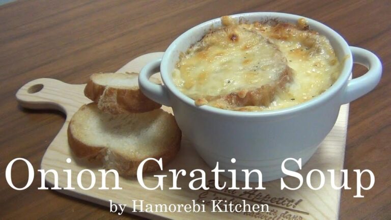 SUB【簡単】オニオングラタンスープの作り方 // How to make Onion Gratin Soup　#オニオングラタンスープ　#玉ねぎ　#おうちカフェ