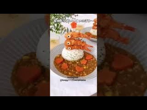 【こどもの日ごはん💕】こいのぼりエビフライカレー🎏 / Children's Day #Shorts