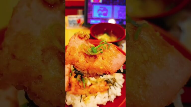 すき家1194日目『まぐろたたき丼　並　サラダセット』 #shorts