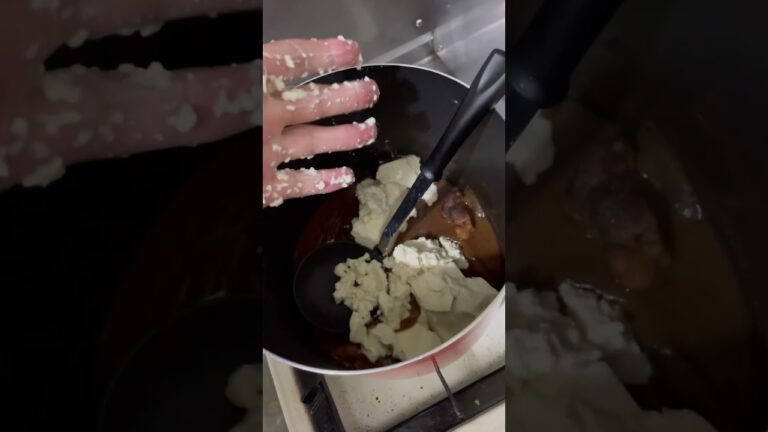 豆腐を余ったカレーにぶち込む