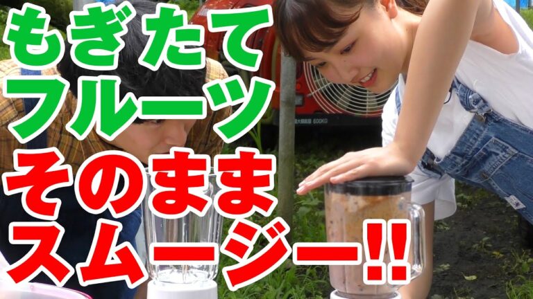 もぎたてフルーツ”そのまま”スムージー！！【絶品手作りグリーン＆フルーツスムージー】
