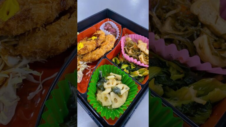 ハムステーキカツ680kcal#shorts 仕出し弁当　刻み昆布の煮物好き♡