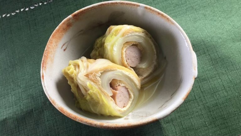 ウインナー白菜ロール　　　　土井ハム　簡単レシピ