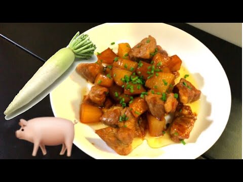 大根と豚肉の煮物で、ご飯が進む！