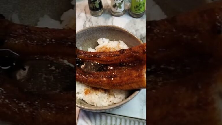 【土用丑の日】【うな丼とうなぎの肝串】旨すぎて危険なので真似しないでください。#shorts