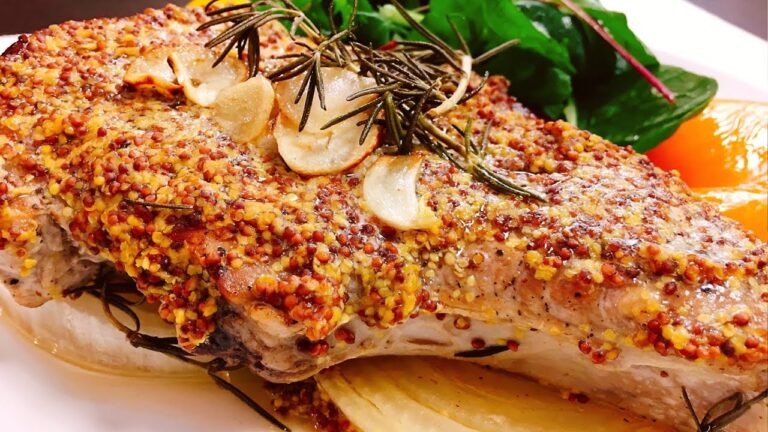 こんなに旨い豚肉料理は初めて!!『絶品極厚の骨付きポークステーキ』Amazing food | Pork steak with bone