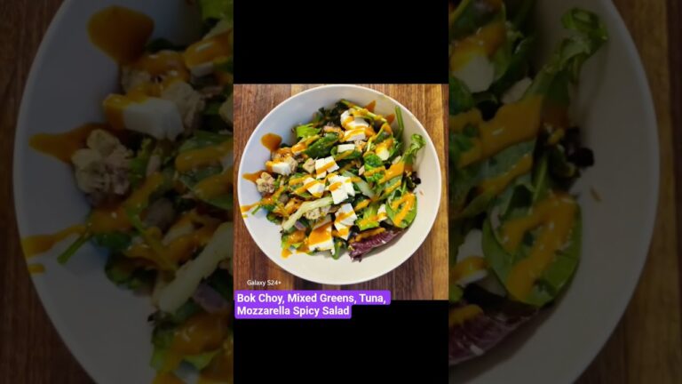 BEST spicy Tuna Salad it was so HEALTHY #healthyfood #food #salad