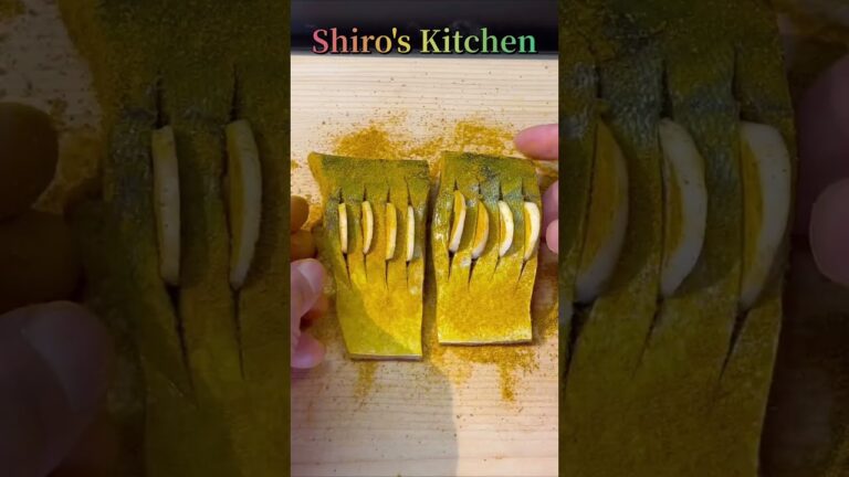 サバのカレー風味焼き  Short  #80   Grilled mackerel with curry flavour