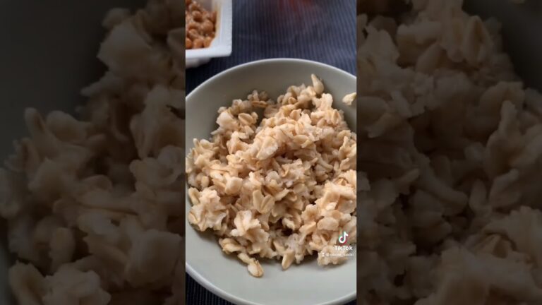 結局、納豆かけオートミールが一番コスパいいね！ダイエット朝飯はこれが完成系！