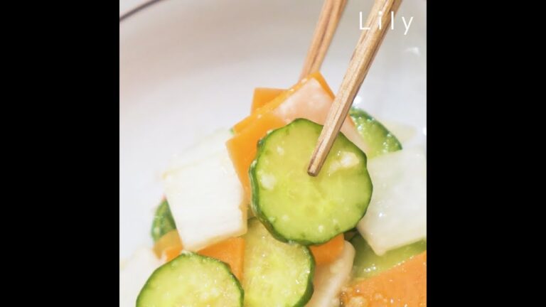 食べて腸活ダイエット！【塩麹浅漬け】