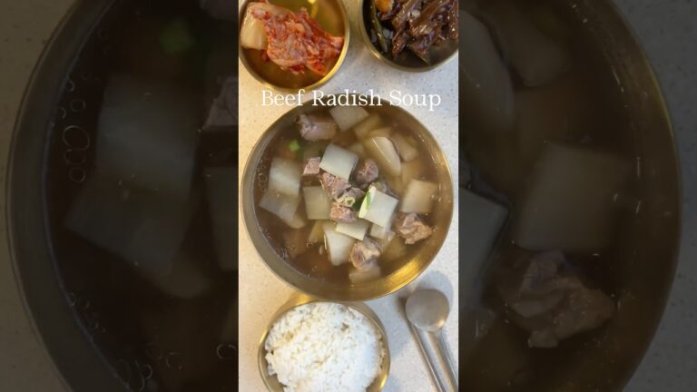 Korean Beef Radish Soup(Soegogi-muguk) #koreanfood #소고기무국 #dailycooking #dinnerideas #foodie