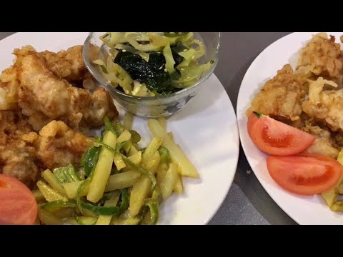美子ちゃんちの鶏天♡ピーマンじゃがいものカレーマヨ炒め