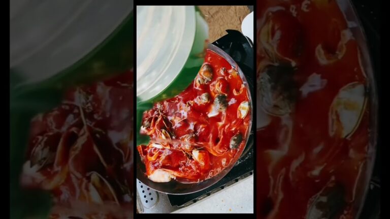 【 キャンプ飯　魚 】　金目鯛　フライパン　トマト煮 #Shorts