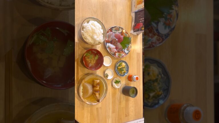 【生野区】（激ウマ）海鮮料理屋　魚と肴《味　コのじ》にて　コスパ最強なお造り定食（お刺身定食）とおでん（大根とちくわ）を頂きました　関西グルメ／大阪グルメ／コスパ最高／食べ歩き