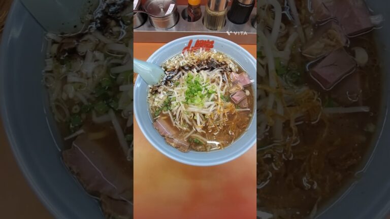 【ラーメン山岡家】焦がし醤油ラーメン中盛 コロチャーシュートッピング