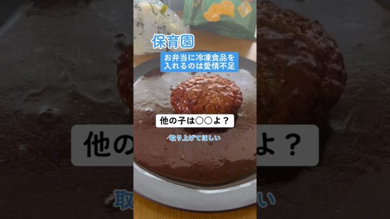 【物議】保育園「弁当に冷凍食品入れるのはちょっとねぇ…」