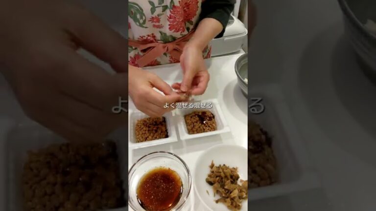 🍳納豆で一品☆ザーサイ、豆腐と相性抜群！ツルッとご飯が進む😋【不器用な私が作る簡単で美味しい料理編୧⁠(⁠*ᴗ⁠*)⁠୨】#shorts
