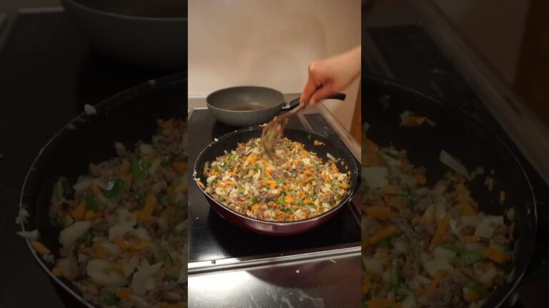 中華風レタス包み｜Asian Chicken Lettuce Wraps　#shorts #japan #cooking #料理 #food #ごはん #自炊 #田舎 #おうちごはん