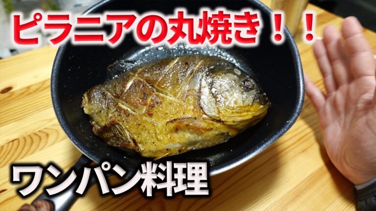 【ワンパン料理】ピラニアの丸焼き！？