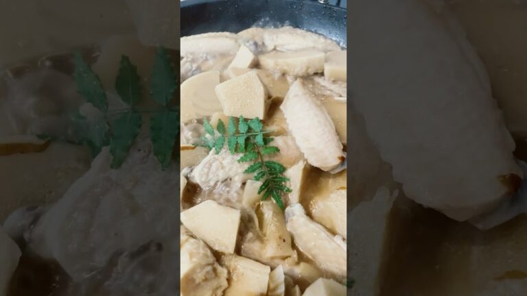 【おかず】たけのこと鶏の煮物 #shorts #cooking #たけのこ #旬 #夜ご飯