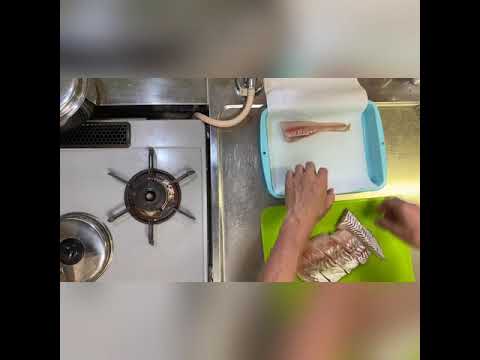 #020 鱈のソテー&ジェノベーゼソース