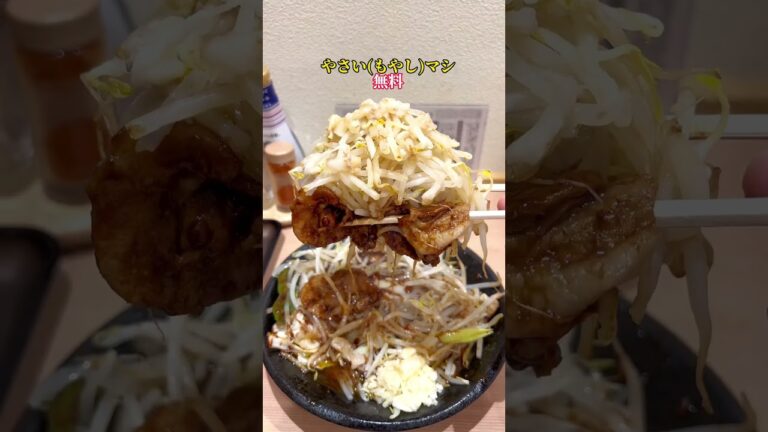 二郎系回鍋肉と背脂チャーハン【だしや。】