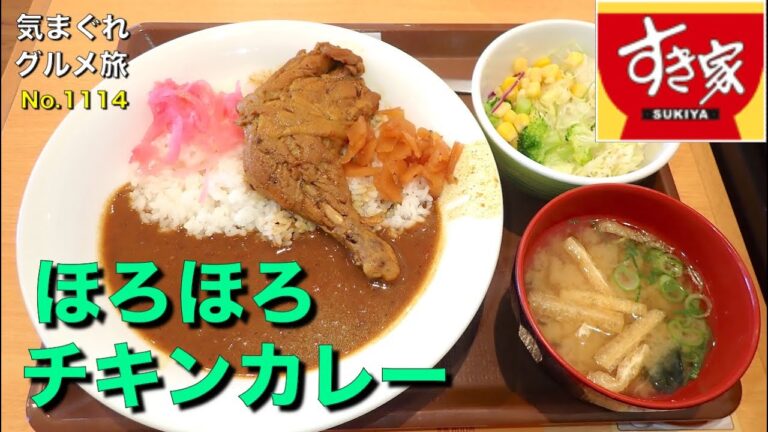 【気まグルメ】すき家「ほろほろチキンカレー」お箸でほろほろと鶏肉がほぐれる柔らかさ - No.1114