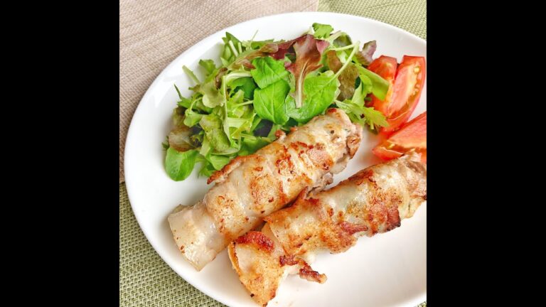 米粉のからあげ粉がきめて✨ 梅にんにくとチーズのしそ肉巻き