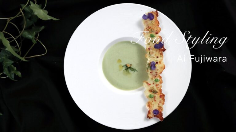☆枝豆のスープ パリパリチーズ添え☆