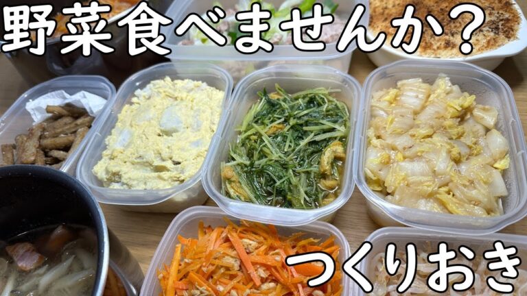 野菜たっぷりつくりおき　野菜食べませんか？編