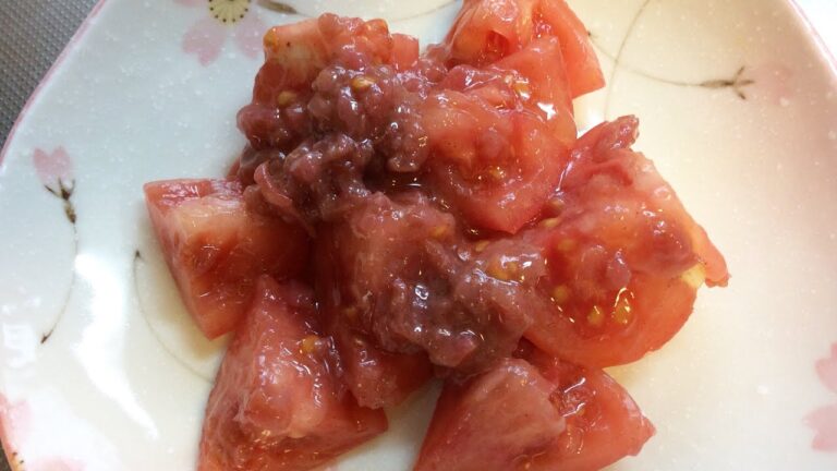 トマトの梅マリネ