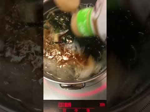 ワカメスープ【簡単スープ】 #shorts  #ショート  #焼肉