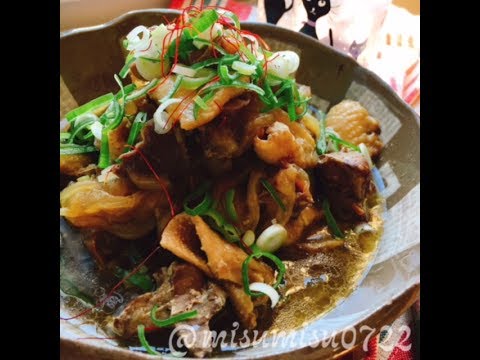 【炊飯器で】鶏皮とレバーの煮物/低糖質