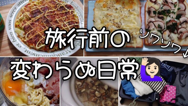 久し振り過ぎたキャベツの使い道に困る🤭🥬作り置き、土鍋ごはん🍚 旅行の準備💼