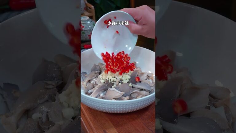 Dont always stirfry mushrooms try this cold mushroom sour and spicy refreshing delicious a